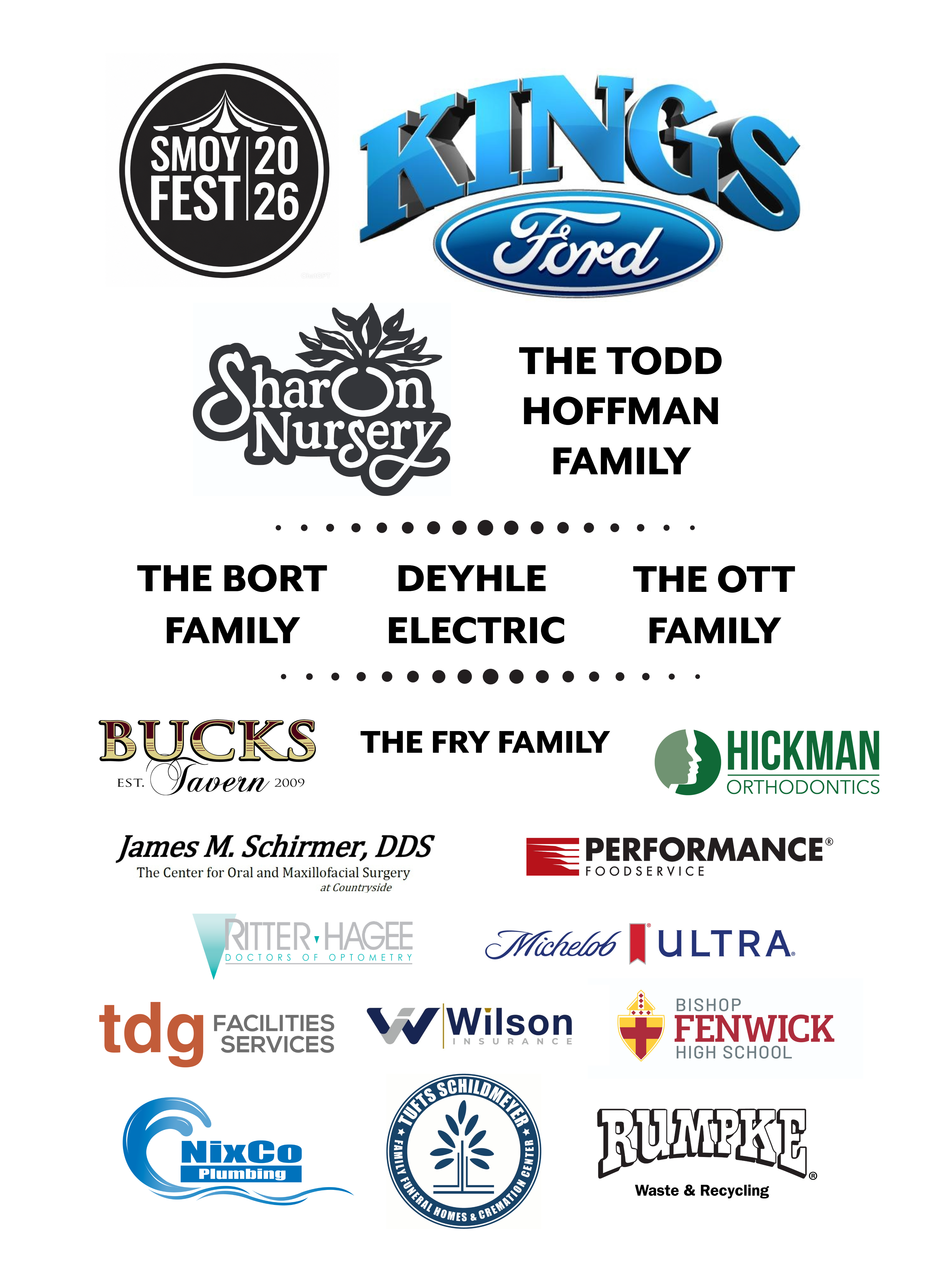 SMOY Fest Sponsors